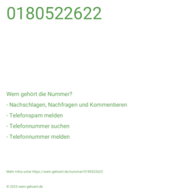 0180522622